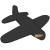 Custom Small Airplane Puzzle - Black 
