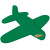 Custom Small Airplane Puzzle - Green 