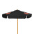 Custom 7' Wood Market Umbrella Kit with Valance (3 Imprints) - Black 
