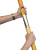 Custom 7' Wood Market Umbrella Kit with Valance (3 Imprints) - Handle View 