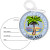 Custom Kaleidoscope Bag Tag: 3 1/2" Round