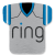 Custom 22" X 23" Jersey Shaped Cooling Towel - Football Design 1