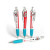 Custom Retractable Performance Pen with Clip- Low Quantities - Sky Blue