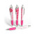 Custom Retractable Performance Pen with Clip- Low Quantities - Pink