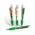 Custom Retractable Performance Pen with Clip- Low Quantities - Green