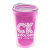 Custom 14 oz. Transparent Tumbler - Translucent pink