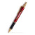 Custom Sleeker Click Pen Gold Accents- Low Quantities - Burgundy