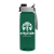 Custom 26 Oz. Transparent Tritan Bottle With Quick Snap Lid - Translucent dark green