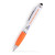 Custom iBasset III Stylus Twist Pen- Low Quantities - Orange