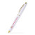 Custom Lodger Twist Pen - Silver Accents- Low Quantities - White