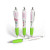 Custom Full Color 3 Panel Squared Basset Ad Pen- Low Quantities - Green