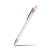 Custom Lexi Stylus Satin Soft Touch Gel Click Pen - Rose Gold Recycled - Low Quantities - White