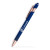 Custom Lexi Stylus Satin Soft Touch Gel Click Pen - Rose Gold Recycled - Low Quantities - Dark Blue