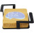 Custom 4 Pc. Bamboo Square Coaster Set with Black Metal Stand