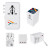 Custom 35W International Travel Adapter & Charging Cable - White