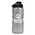  Custom 22 oz. Metallic Sports Bottle with Flip Top Lid - Metallic Silver