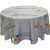 Custom Full Color Round rPET Polyester Table Covers for 4' Diameter Tables