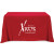 Custom Flat 4-Sided Table Cover - Fits 4 Foot Standard Table - Red