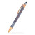 Penny Stylus Satin Soft Touch Metal Pen Copper Accents - Low Quantities - Grey