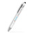 Custom Alexandria Stylus Satin Soft Touch Click Metal Pen- Low Quantities - White