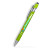 Custom Alexandria Stylus Satin Soft Touch Click Metal Pen- Low Quantities - Lime Green