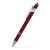 Custom Alexandria Stylus Satin Soft Touch Click Metal Pen- Low Quantities - Burgundy