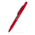 Custom Fleetwood Stylus Satin Soft Touch Gel Click Pen Recycled- Low Quantities - Red
