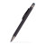 Custom Fleetwood Stylus Satin Soft Touch Gel Click Pen Recycled- Low Quantities - Grey