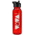 Flip Straw 24 oz Outdoors Water Bottle - Translucent red