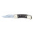 Custom Electro Etched Wood Handle Lockback Knife with Brass Bolsters