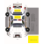 Custom Foldable Die-cut Police Car, Full Color Digital - Flat