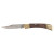 Custom Laser Engraved Stainless Steel Lockback Knife with Brass Bolsters