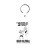 Custom 1 Key Tag Flexible Key Tag - Translucent White