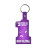 Custom 1 Key Tag Flexible Key Tag - Translucent Purple