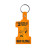 Custom 1 Key Tag Flexible Key Tag - Translucent Orange