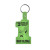 Custom 1 Key Tag Flexible Key Tag - Translucent Lime
