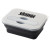 Custom Collapsen Silicone Lunch Container - Black