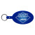 Custom Large Oval Flexible Key Tag - Translucent Blue