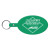 Custom Large Oval Flexible Key Tag - Green