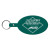 Custom Large Oval Flexible Key Tag - Dark Green