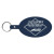 Custom Large Oval Flexible Key Tag - Dark Blue
