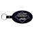 Custom Large Oval Flexible Key Tag - Black