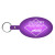 Custom Large Oval Flexible Key Tag - Translucent Purple