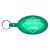 Custom Large Oval Flexible Key Tag - Translucent Green