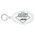 Custom Large Oval Flexible Key Tag - Translucent Frost