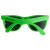 Custom Sweet Sunglasses - Neon Green- Back View