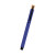Custom Ronan Recycled Aluminum Gel Pen - Royal Blue With Bamboo Front View 