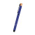 Custom Ronan Recycled Aluminum Gel Pen - Royal Blue With Bamboo 