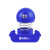 Custom Smiley Bobble Head Phone Holder - Royal Blue 
