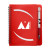 Custom 5" x 7" Huntington Notebook w/Pen - Red